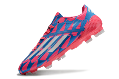 Adidas F50 Elite FG Low-Tops Soccer Cleats - Blue/Red/Silver