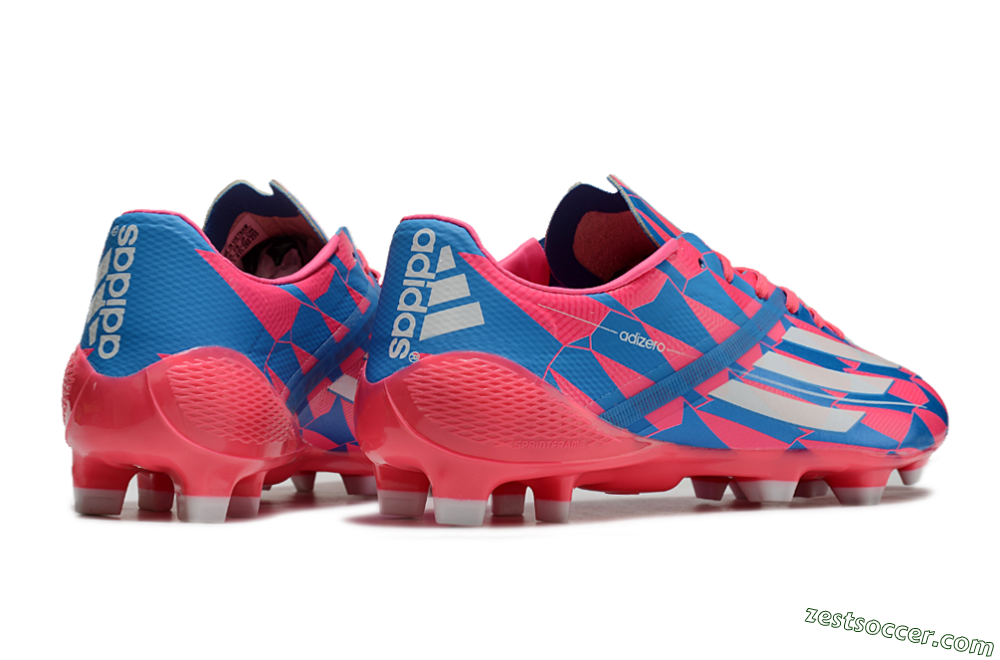 Adidas F50 Elite FG Low-Tops Soccer Cleats - Blue/Red/Silver 6
