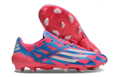 Adidas F50 Elite FG Low-Tops Soccer Cleats - Blue/Red/Silver