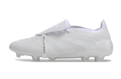 Adidas Predator Elite Foldover Tongue FG Low-Tops Soccer Cleats - White/Silver