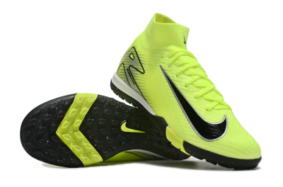 Nike Air Zoom Mercurial Superfly 10 Elite TF High-Tops Soccer Shoes - Yellow/Black/Silver