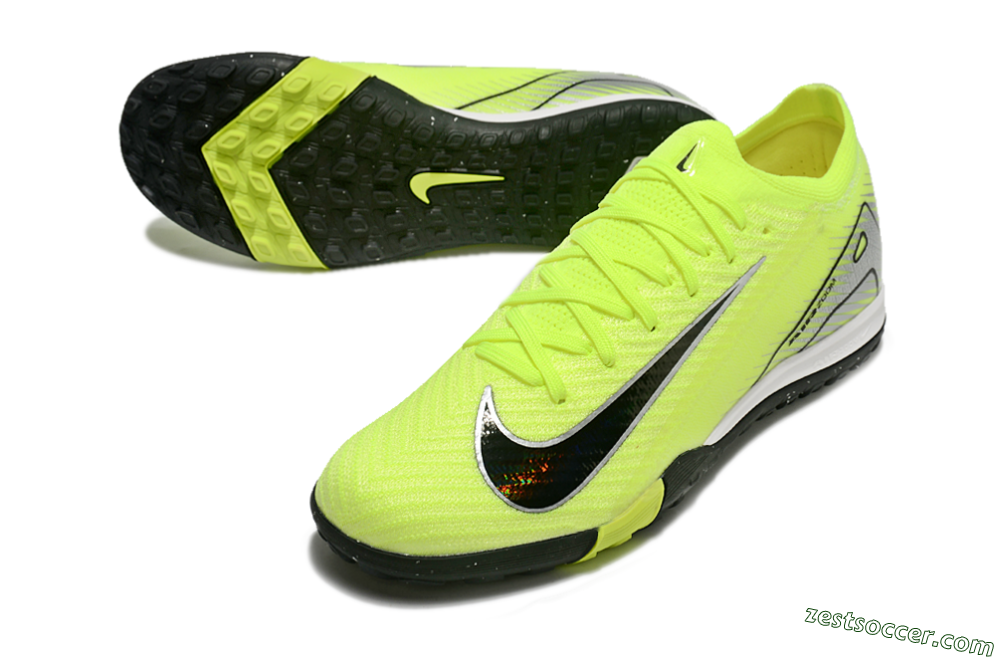 Nike Air Zoom Mercurial Vapor 16 Elite TF Low-Tops Soccer Shoes - Yellow/Black/Silver 3