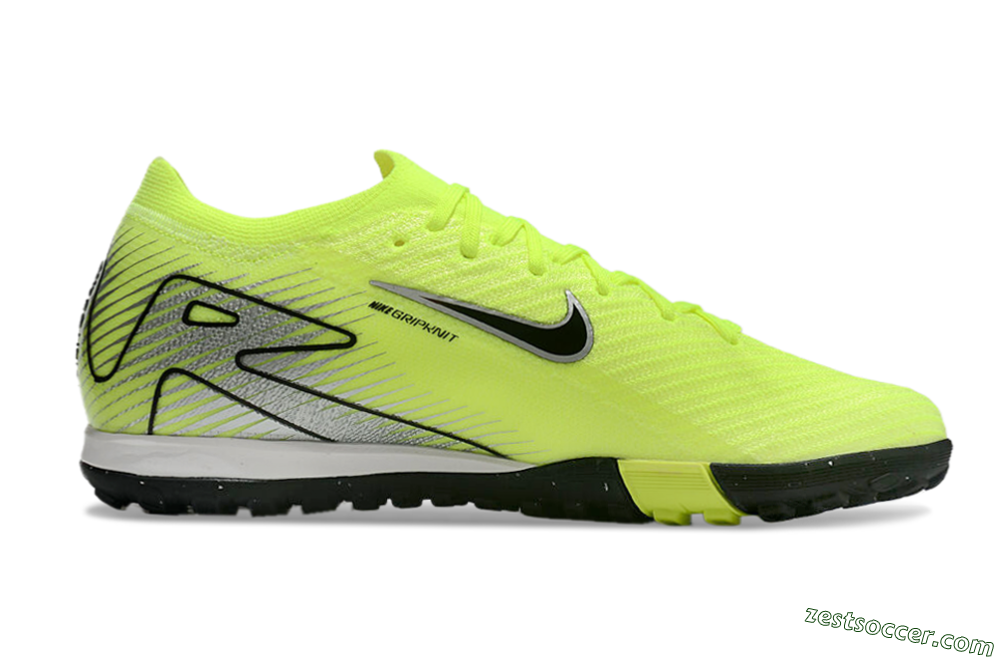 Nike Air Zoom Mercurial Vapor 16 Elite TF Low-Tops Soccer Shoes - Yellow/Black/Silver 5