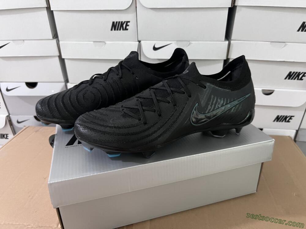 Nike Phantom Luna Elite NU FG Low-Tops Soccer Cleats - Black/Blue