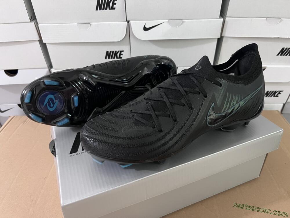 Nike Phantom Luna Elite NU FG Low-Tops Soccer Cleats - Black/Blue