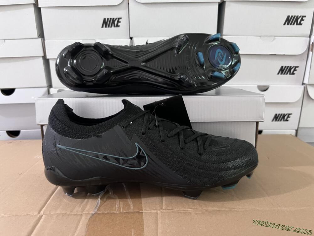 Nike Phantom Luna Elite NU FG Low-Tops Soccer Cleats - Black/Blue
