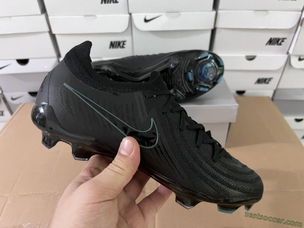 Nike Phantom Luna Elite NU FG Low-Tops Soccer Cleats - Black/Blue
