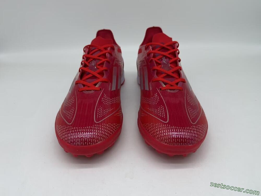 Adidas F50 Pro TF Low-Tops Soccer Shoes - Red/Silver/White