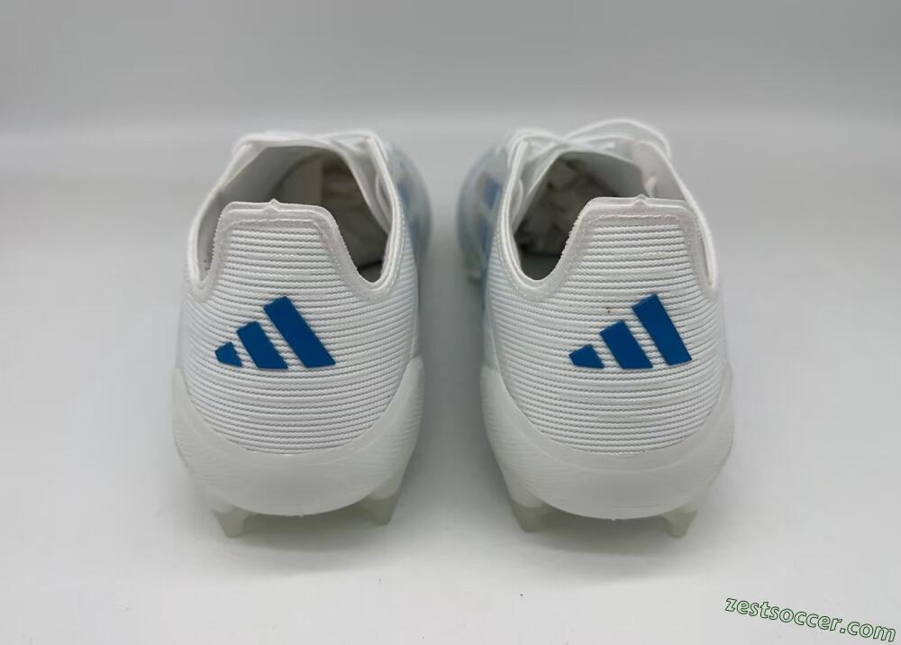 Adidas F50 Elite FG Low-Tops Soccer Cleats - White/Silver/Blue