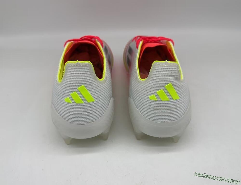 Adidas F50 Elite FG Low-Tops Soccer Cleats - White/Red/Yellow