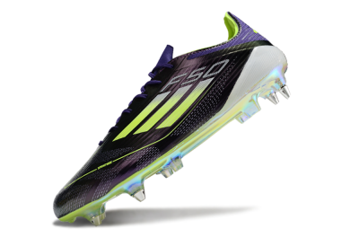 Adidas F50 Elite SG Low-Tops Soccer Cleats - Purple/Yellow/Gold