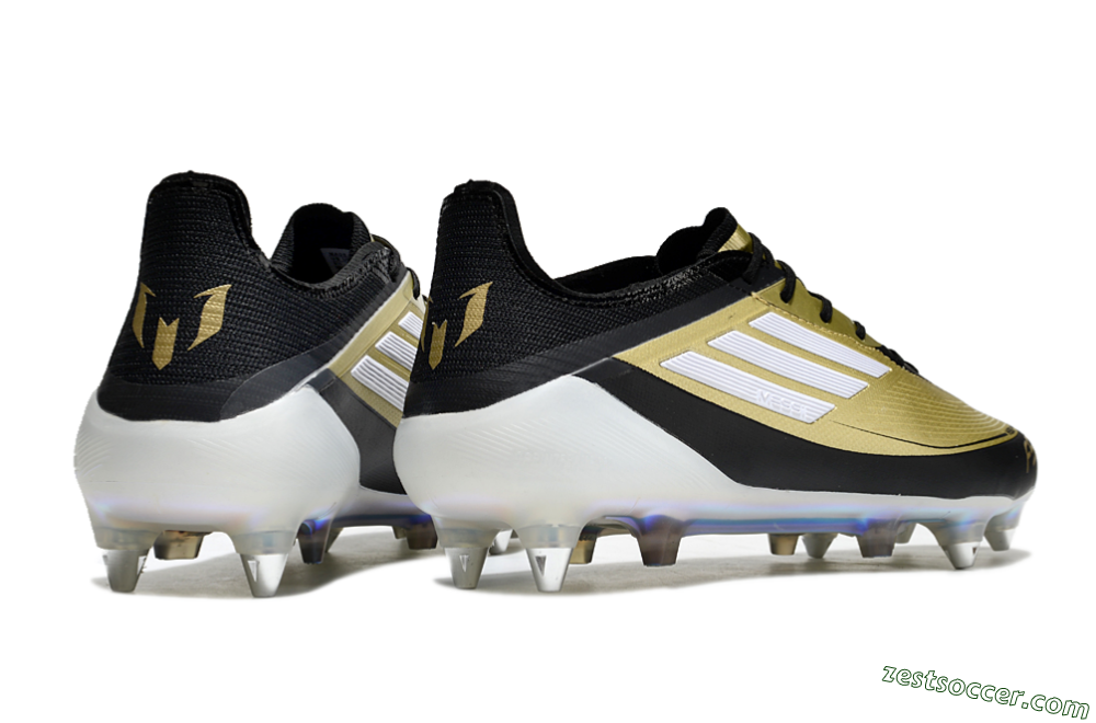 Adidas F50 Elite SG Low-Tops Soccer Cleats - Gold/White/Black 6