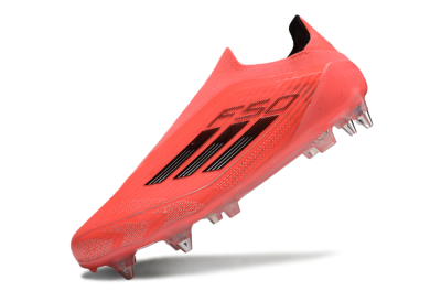 Adidas F50 Elite Laceless SG Low-Tops Soccer Cleats - Red/Black/Silver