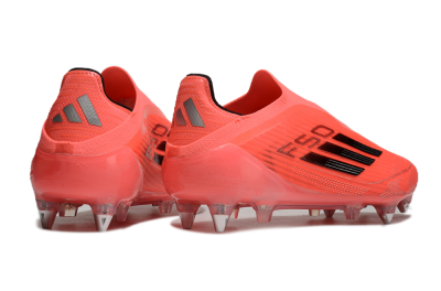 Adidas F50 Elite Laceless SG Low-Tops Soccer Cleats - Red/Black/Silver
