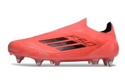 Adidas F50 Elite Laceless SG Low-Tops Soccer Cleats - Red/Black/Silver