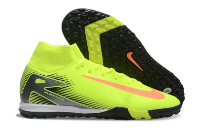 Nike Air Zoom Mercurial Superfly 10 Elite TF High-Tops Soccer Shoes - Yellow/Orange/Silver/White