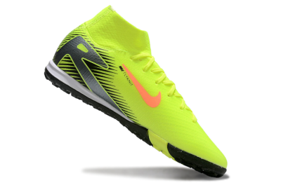 Nike Air Zoom Mercurial Superfly 10 Elite TF High-Tops Soccer Shoes - Yellow/Orange/Silver/White