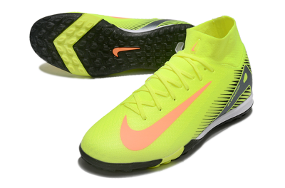 Nike Air Zoom Mercurial Superfly 10 Elite TF High-Tops Soccer Shoes - Yellow/Orange/Silver/White