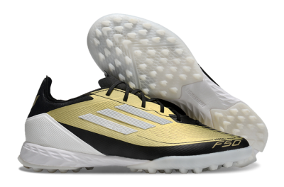 Adidas F50 Pro TF Low-Tops Soccer Shoes - Gold/White/Black