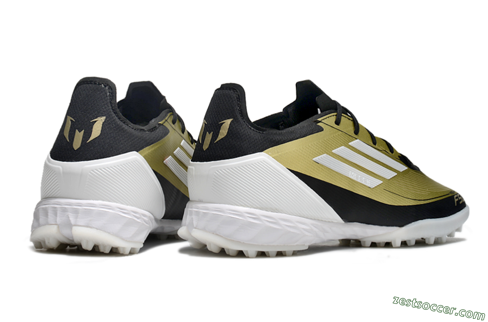 Adidas F50 Pro TF Low-Tops Soccer Shoes - Gold/White/Black 6