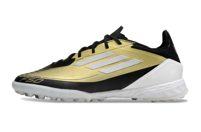 Adidas F50 Pro TF Low-Tops Soccer Shoes - Gold/White/Black