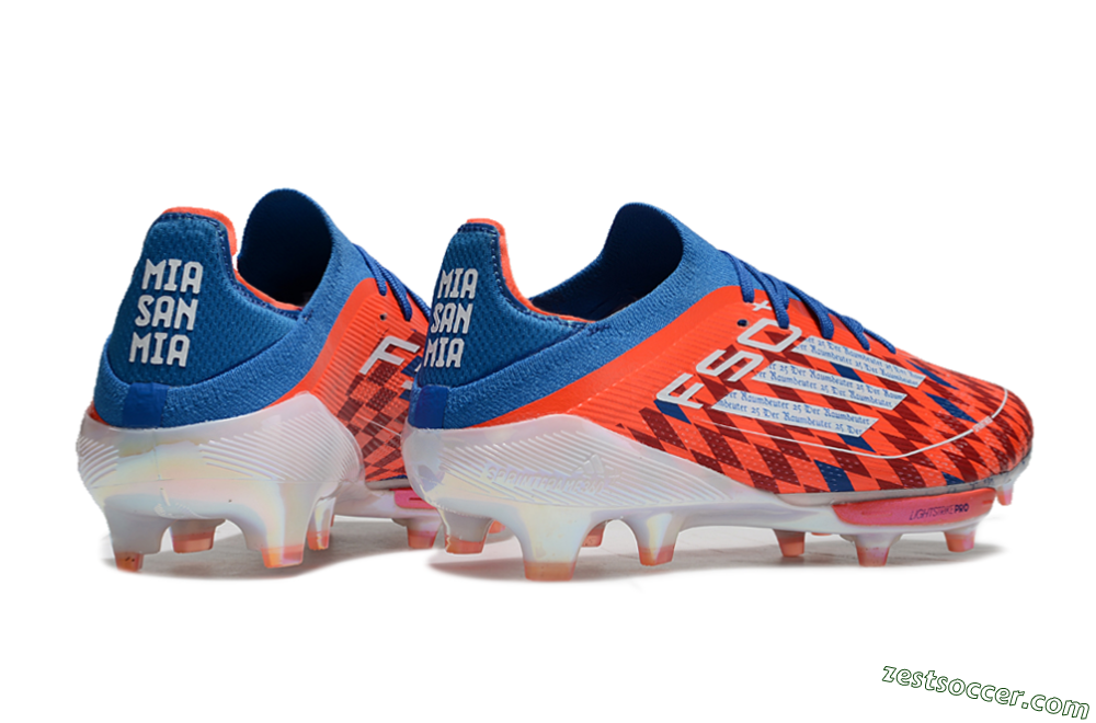 Adidas F50+ Lightstrike Elite FG Low-Tops Soccer Cleats - Red/Blue/White 6