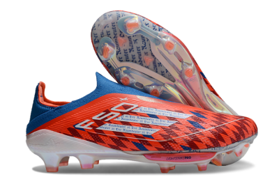 Adidas F50+ Lightstrike Elite Laceless FG Low-Tops Soccer Cleats - Red/Blue/White