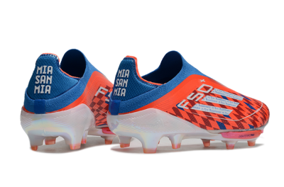 Adidas F50+ Lightstrike Elite Laceless FG Low-Tops Soccer Cleats - Red/Blue/White