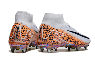 Nike Air Zoom Mercurial Superfly 10 Elite SG High-Tops Soccer Cleats - Grey/Black/Leopard