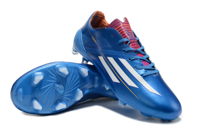 Adidas F50 Adizero Elite FG Low-Tops Soccer Cleats - Blue/White/Red