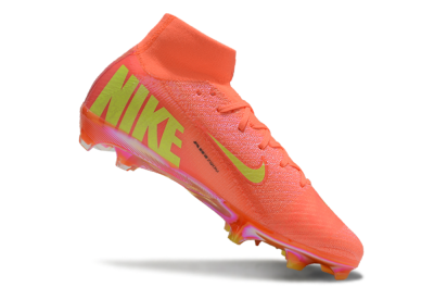 Nike Air Zoom Mercurial Superfly 10 Elite FG High-Tops Soccer Cleats - Red/Yellow/Black/Gold