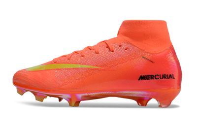 Nike Air Zoom Mercurial Superfly 10 Elite FG High-Tops Soccer Cleats - Red/Yellow/Black/Gold