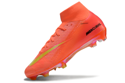 Nike Air Zoom Mercurial Superfly 10 Elite FG High-Tops Soccer Cleats - Red/Yellow/Black/Gold