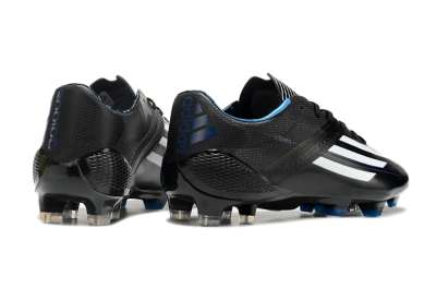 Adidas F50 Adizero Elite FG Low-Tops Soccer Cleats - Black/White/Blue