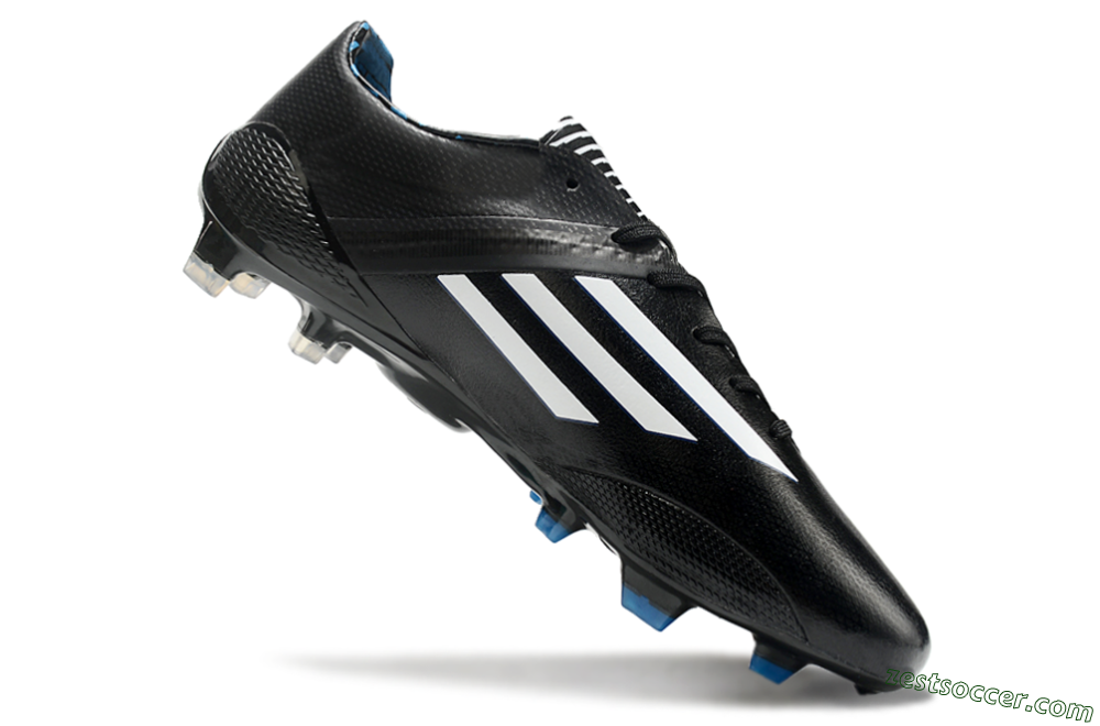 Adidas F50 Adizero Elite FG Low-Tops Soccer Cleats - Black/White/Blue 4