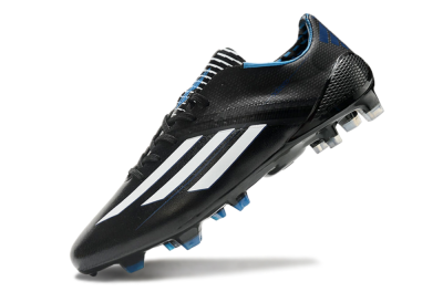 Adidas F50 Adizero Elite FG Low-Tops Soccer Cleats - Black/White/Blue