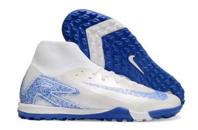 Nike Air Zoom Mercurial Superfly 10 Elite TF High-Tops Soccer Shoes - Beige/White/Blue