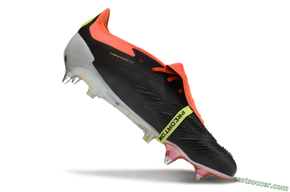 Adidas Predator Elite Foldover Tongue SG Low-Tops Soccer Cleats - Black/White/Red 4