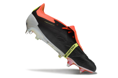 Adidas Predator Elite Foldover Tongue SG Low-Tops Soccer Cleats - Black/White/Red