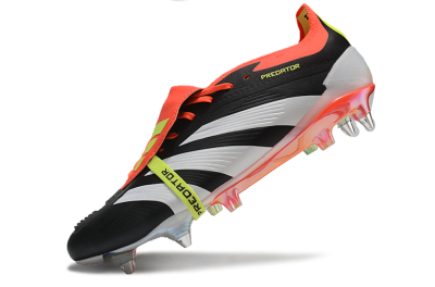 Adidas Predator Elite Foldover Tongue SG Low-Tops Soccer Cleats - Black/White/Red