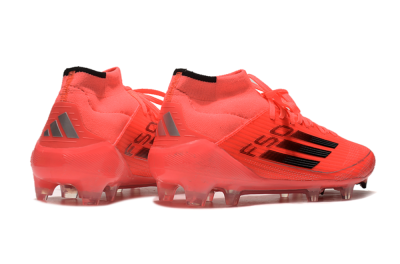 Adidas F50 Elite Mid FG High-Tops Soccer Cleats - Red/Black/Silver