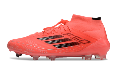 Adidas F50 Elite Mid FG High-Tops Soccer Cleats - Red/Black/Silver