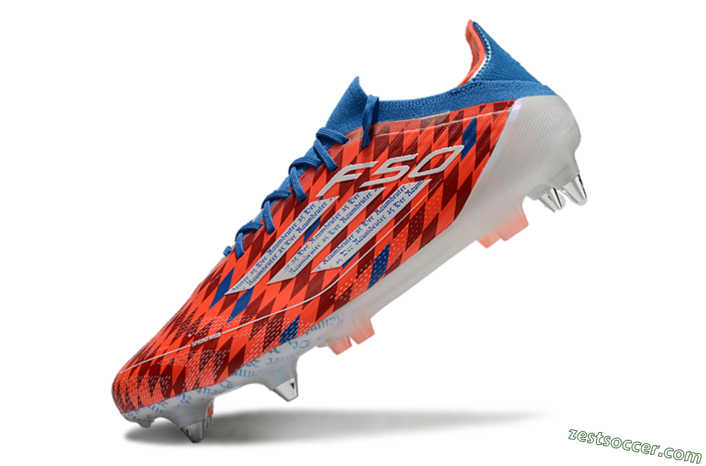 Adidas F50 Elite SG Low-Tops Soccer Cleats - Red/Blue/White 5