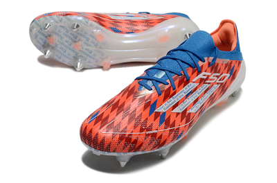 Adidas F50 Elite SG Low-Tops Soccer Cleats - Red/Blue/White