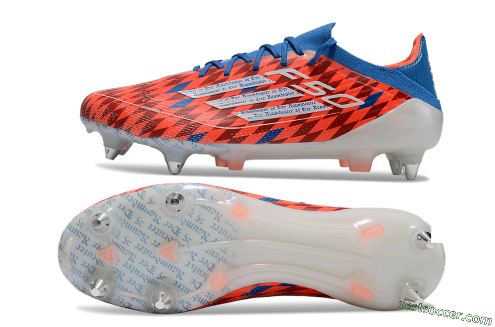 Adidas F50 Elite SG Low-Tops Soccer Cleats - Red/Blue/White 1