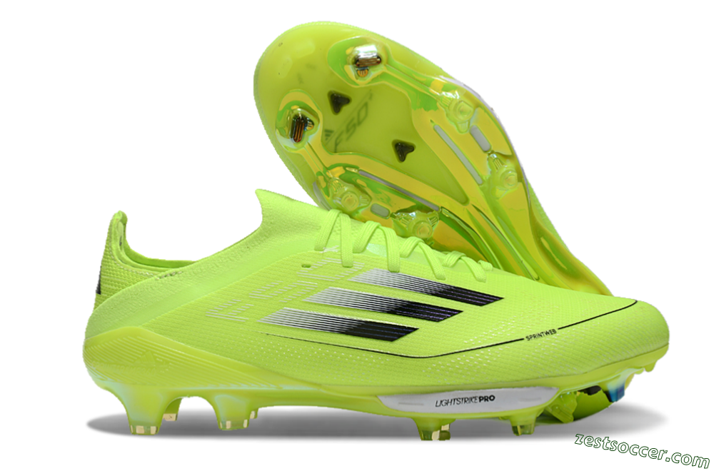 Adidas F50 Lightstrike Elite SG Low-Tops Soccer Cleats - Yellow/Black/White 0