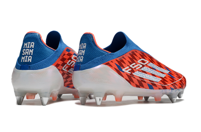 Adidas F50 Elite Laceless SG Low-Tops Soccer Cleats - Red/Blue/White
