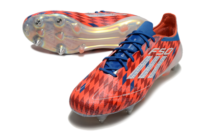 Adidas F50 Elite SG Low-Tops Soccer Cleats - Red/Blue/White