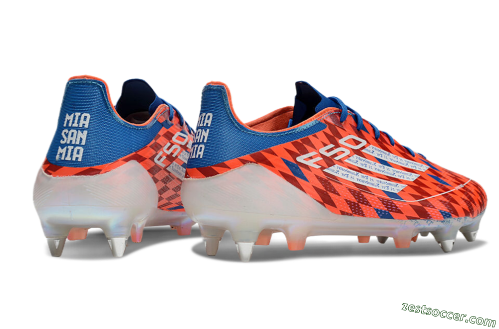 Adidas F50 Elite SG Low-Tops Soccer Cleats - Red/Blue/White 6
