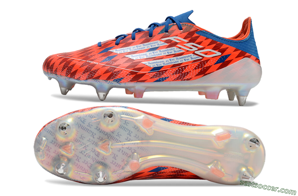 Adidas F50 Elite SG Low-Tops Soccer Cleats - Red/Blue/White 1